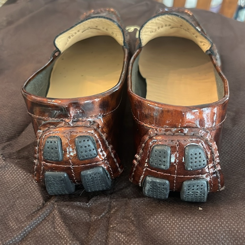NWOT- Cole Haan Womens Loafers with silver metal hardware tortise color disc shi - Picture 6 of 16